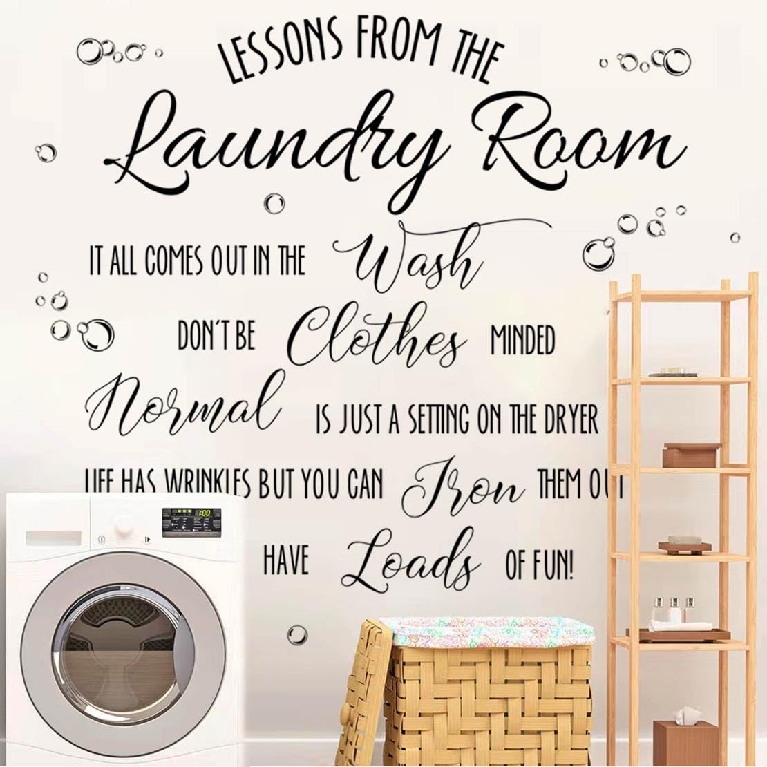 Laundry Room Decal Quote Lessons from The Laundry Room Wall Sticker Vinyl Wal…