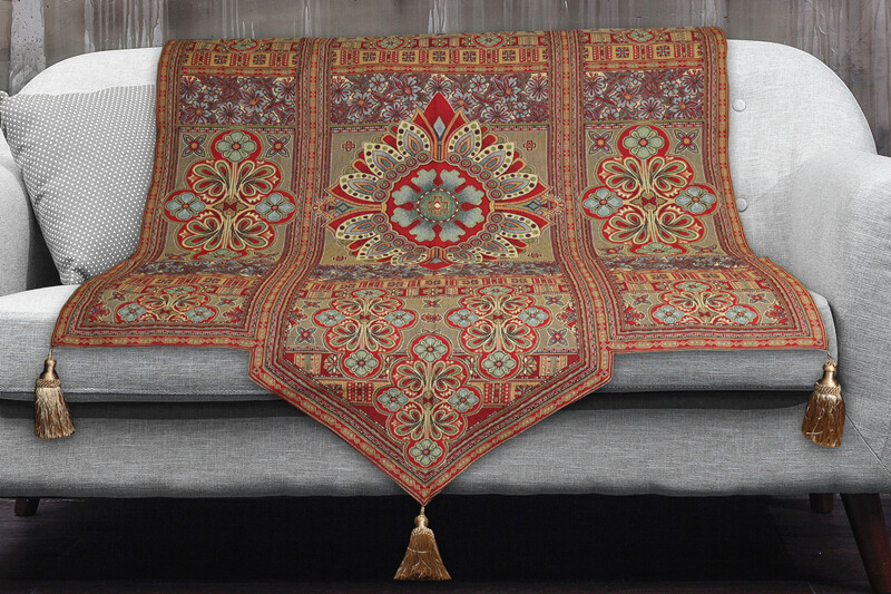 Ethnic Moroccan Fine Art Jacquard Tapestry Wall Hanging Upholstery Decorative