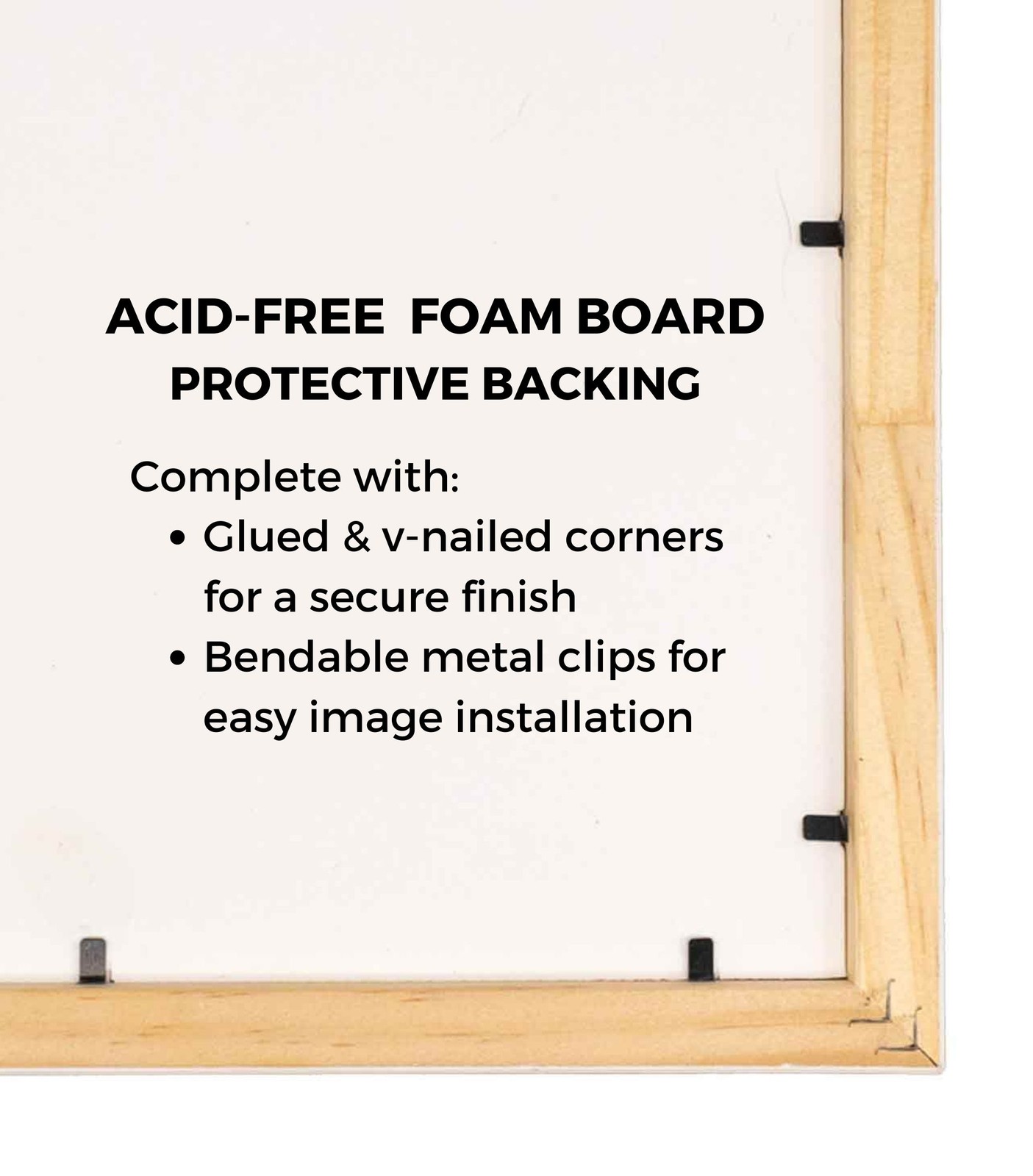 12×20 Frame Brown Picture Frame Modern Photo Frame UV Acrylic, Acid Free Backer