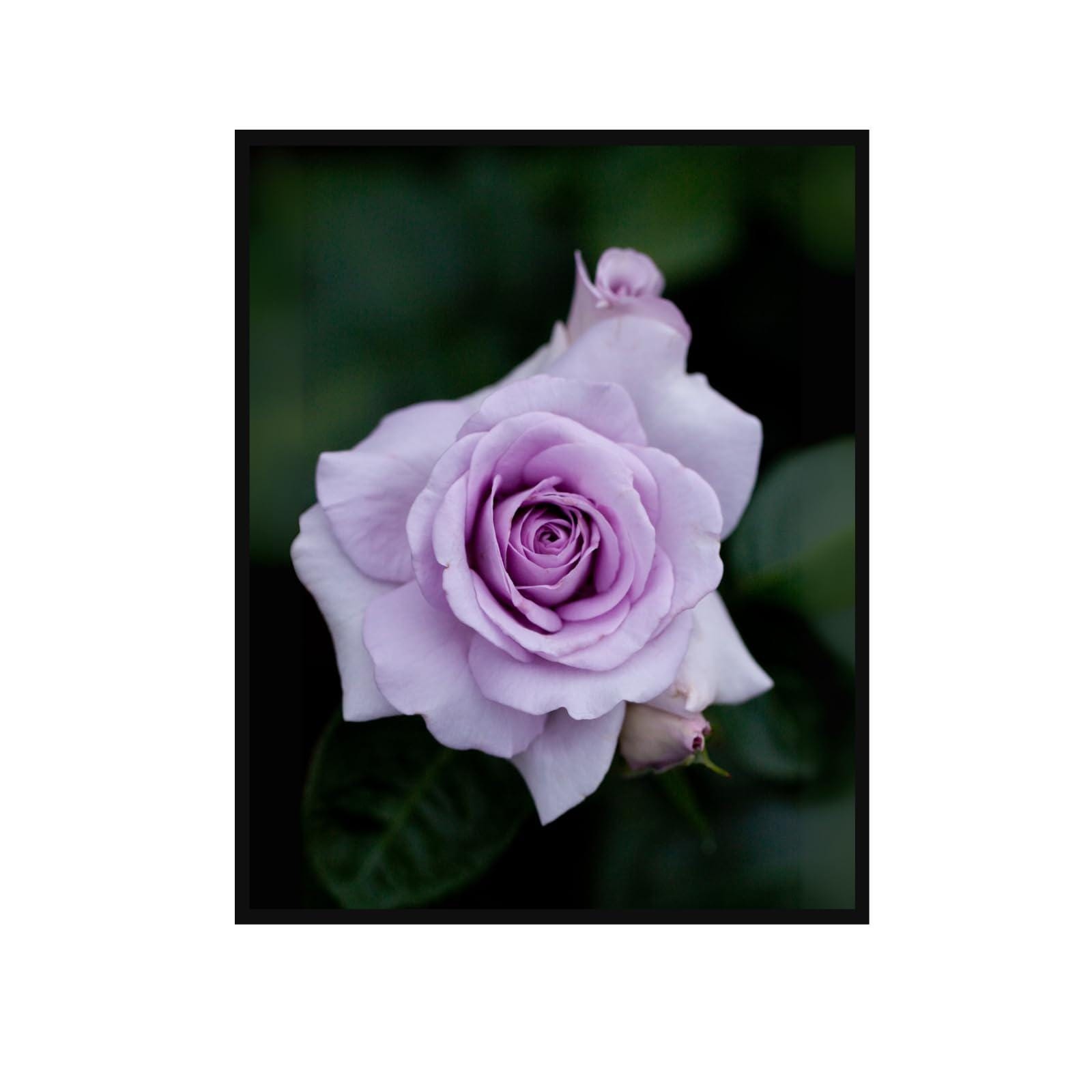 Rose Blue Bijou Poster – Elegant Floral Wall Art Print for Home Decor Unframed
