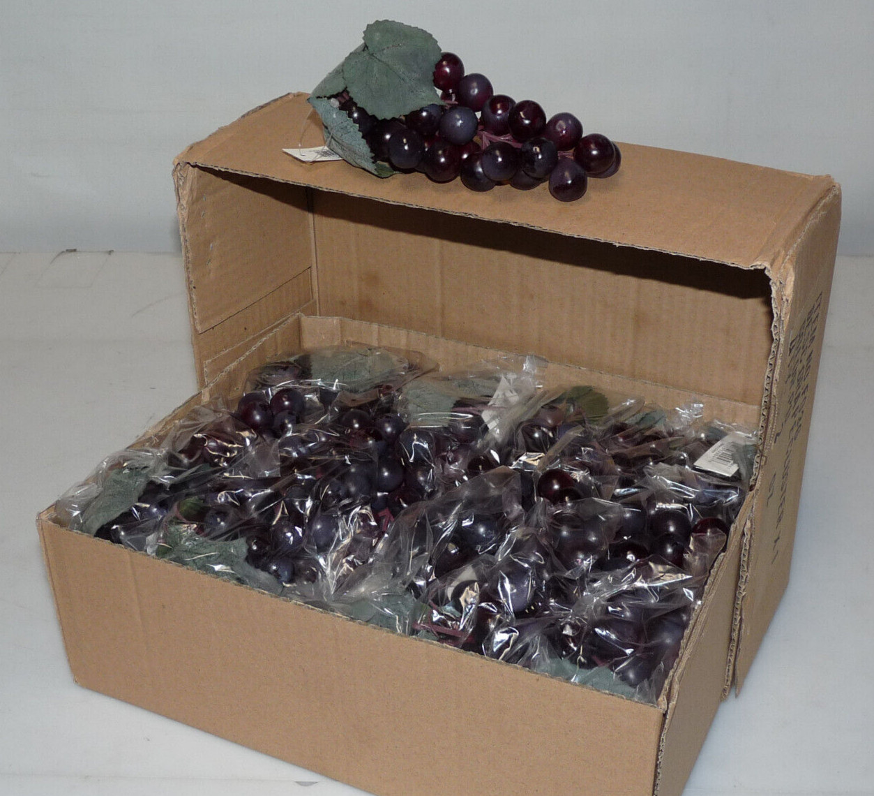 24-PACK LOT Artificial Grape Bunch 6-inch Purple Cluster Uvas Case Dozen 10 20