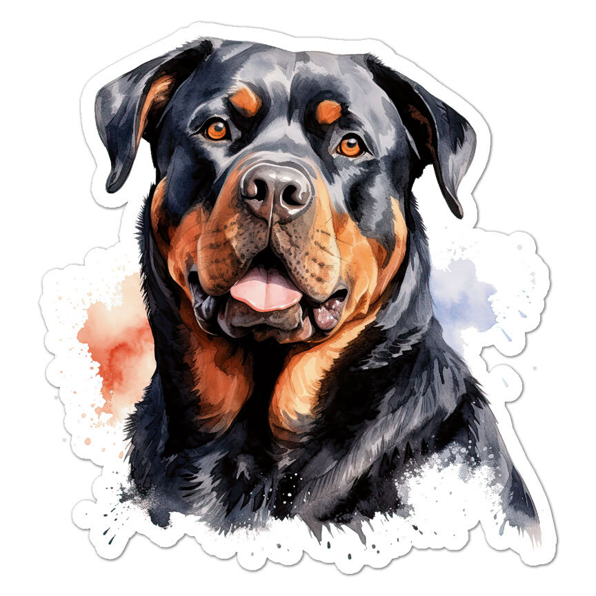 Rottweiler, Vinyl Decal Sticker, Indoor Outdoor, 3 Sizes, #9654
