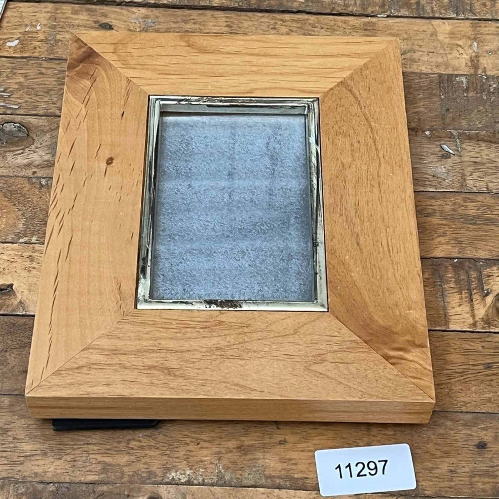 Photo Frame Natural Wood Metal 4 x 6″ Free Standing Modern Contemporary Minimal