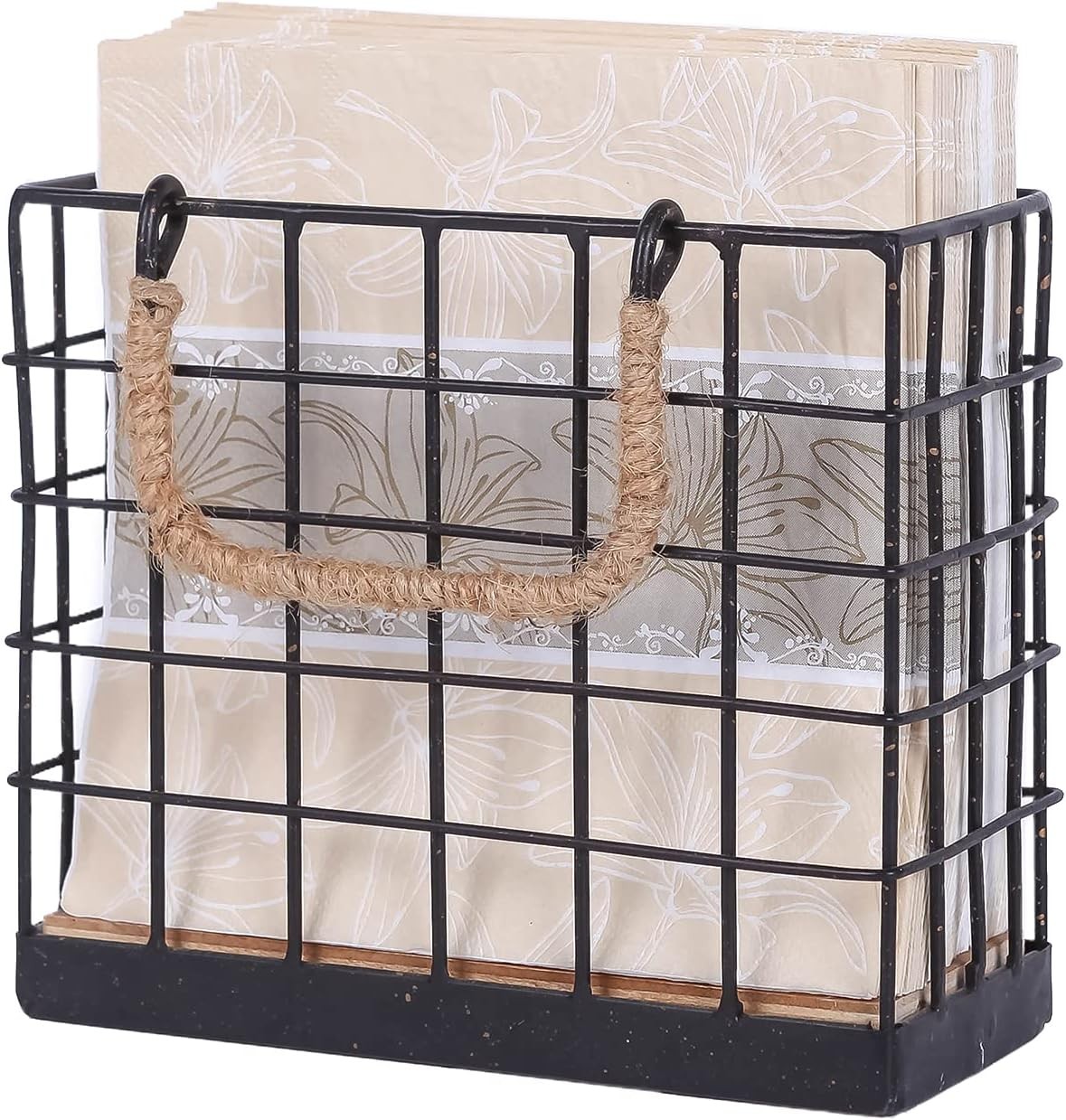 Farmhouse Napkin Holder, Rustic Tissue Dispenser, Freestanding Paper Hand Towel