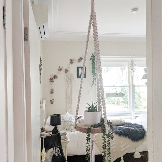 Macrame Plant Hanger Shelf – Handmade | Macrame Hanging Shelf