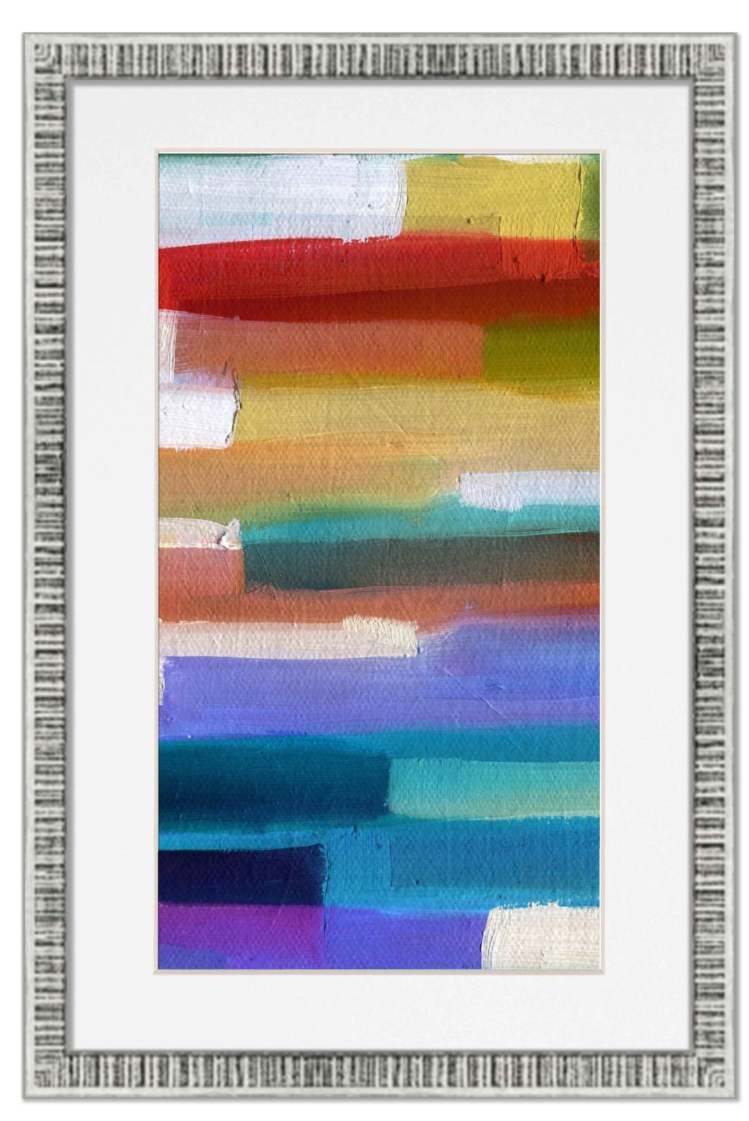 11×22 Frame Silver With White Picture Mat For 11×22 Photo – Silver 13×24 Frame T