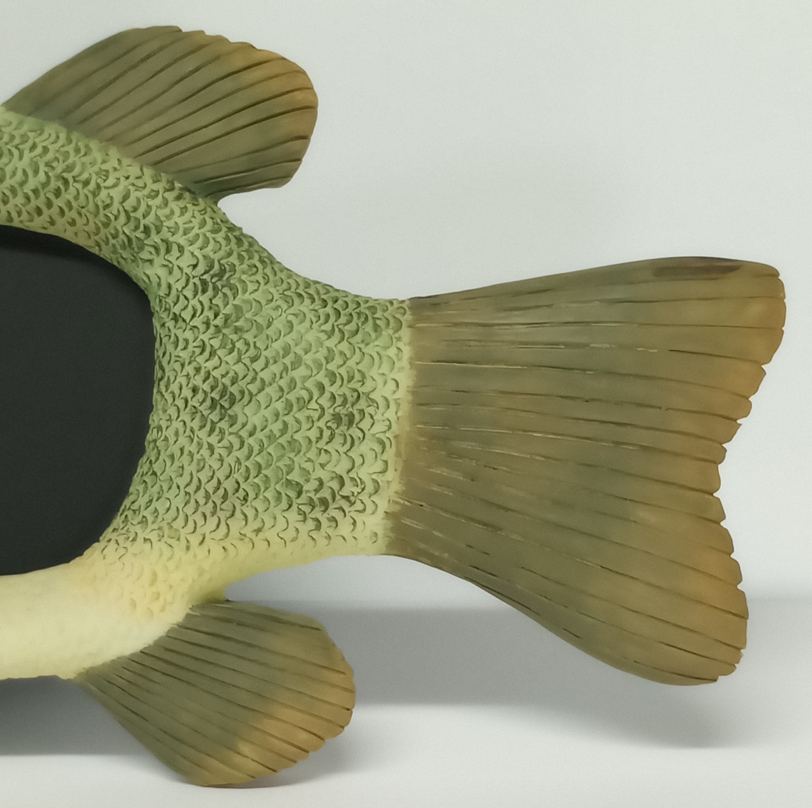 Fish Shaped Photo Frame Decorative Textured Resin Picture Frame 3.25×2.25″ Photo