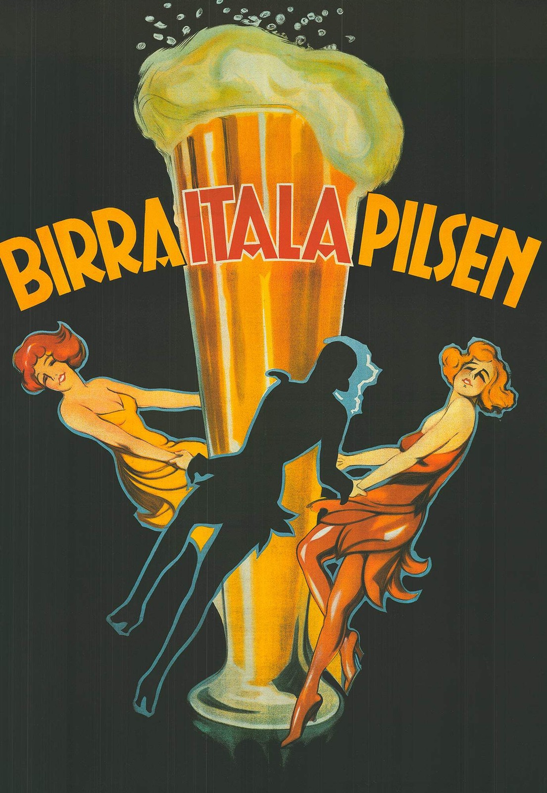 LEONETTO CAPPIELLO Birra Itala Pilsen 53.25″ x 38.25″ Offset Lithograph 1998 Vin
