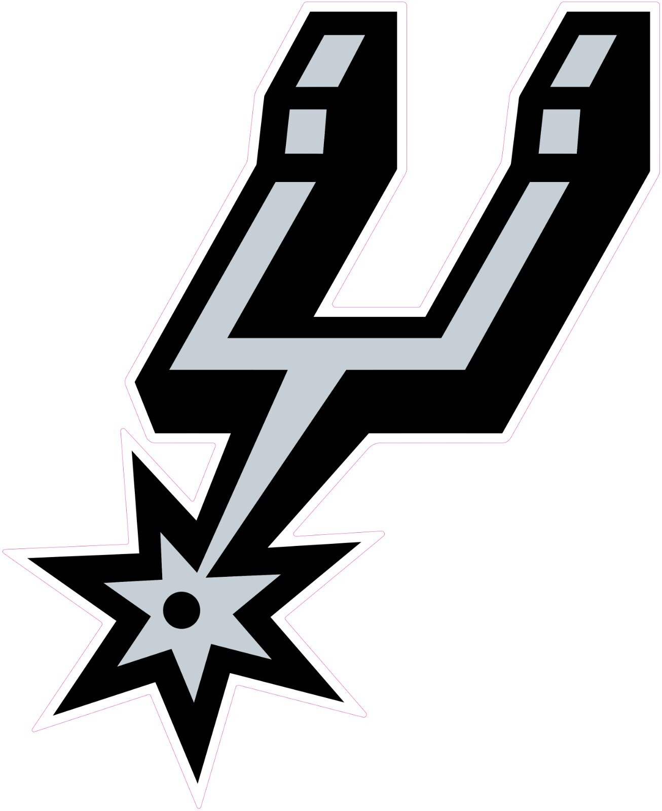 San Antonio Spurs Basketball Vinyl Decal Sticker Car Truck Bumper Tumbler Mug