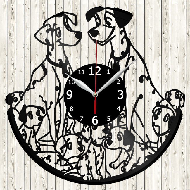 101 dalmatians Vinyl Record Wall Clock Decor Handmade 5063