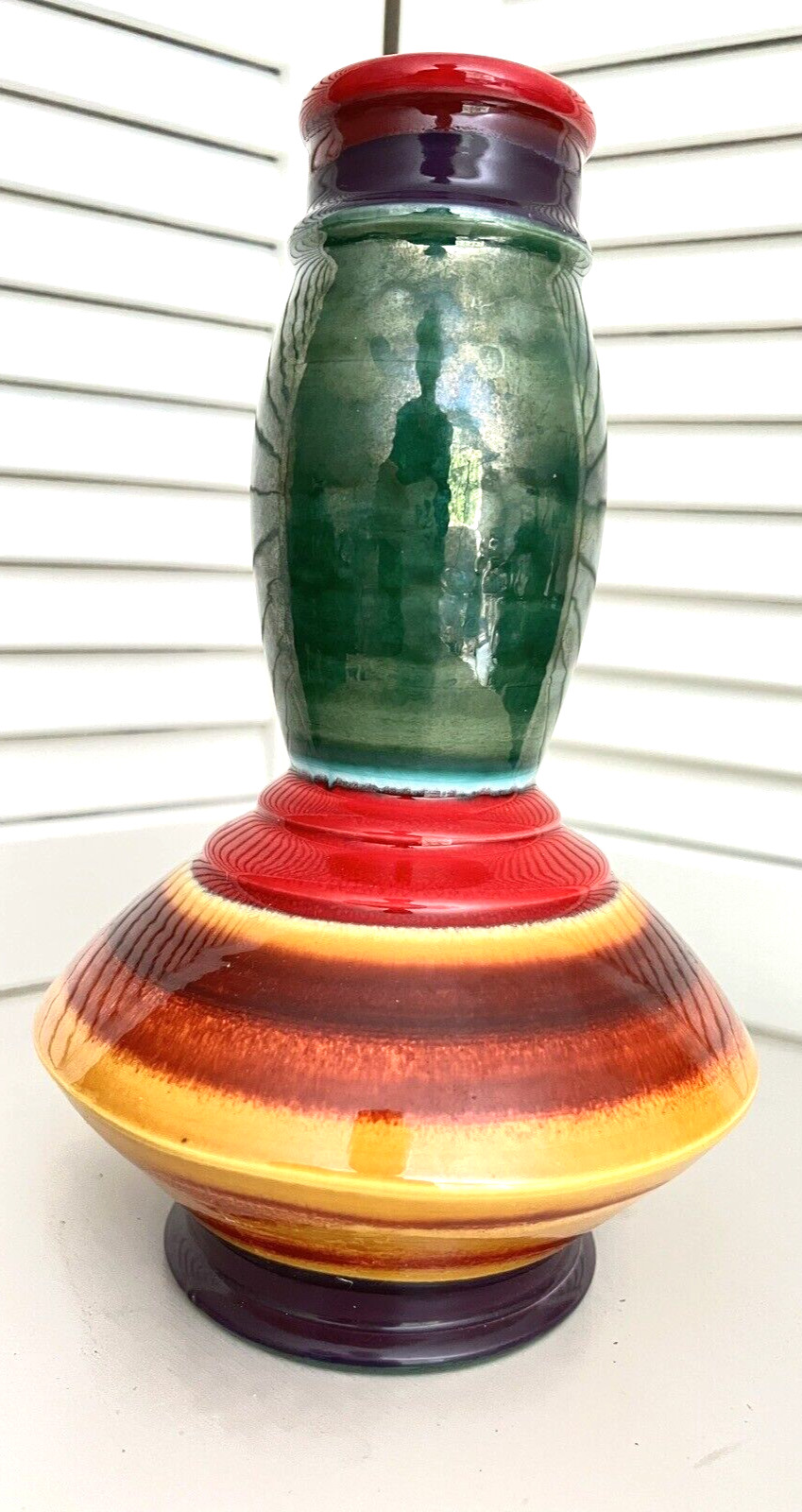 Derek Voien Colorful 10″ Decorative Vase 2005