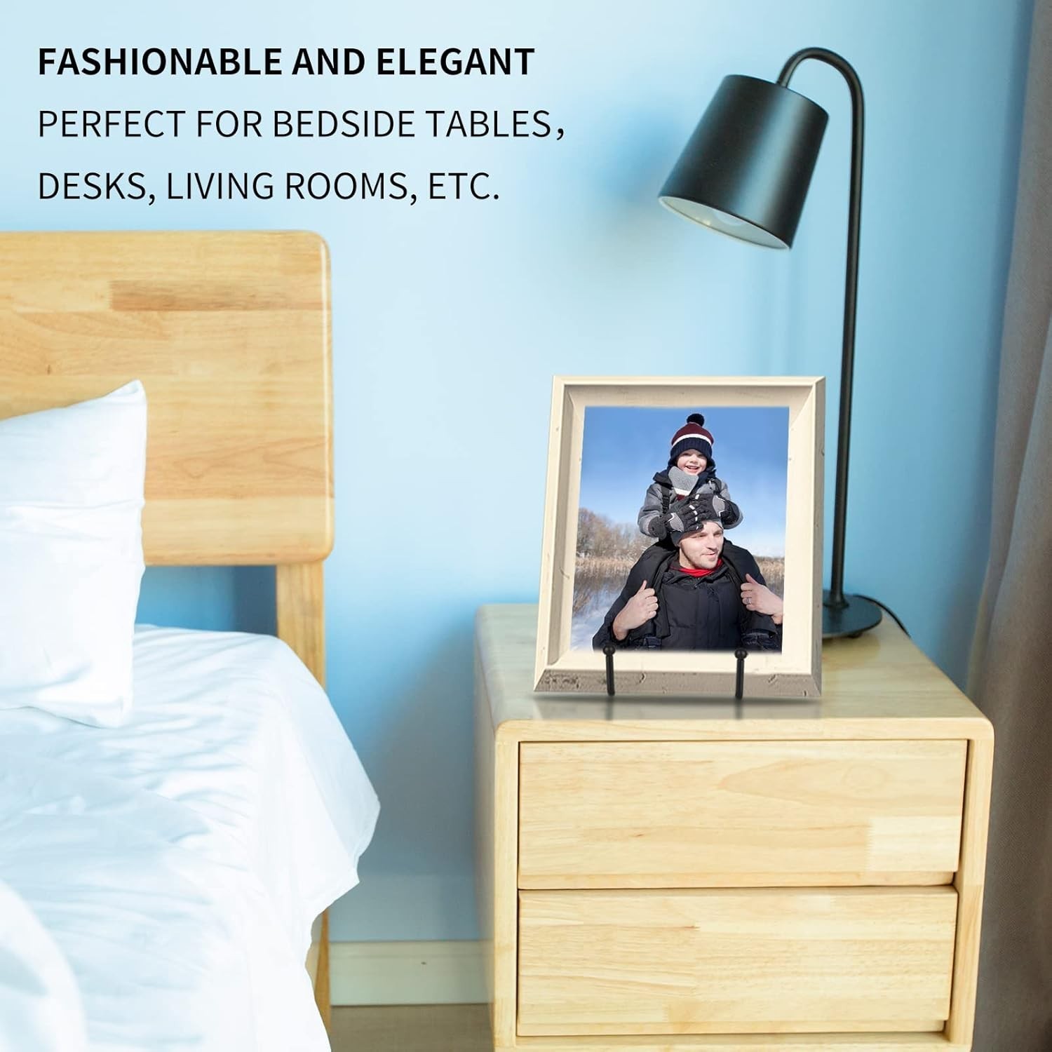 Elegant 3-Pack 8-Inch Black Metal Plate Holder Stands for Versatile Displays