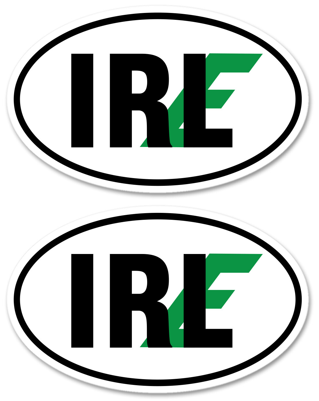IRL Erin Classic Euro Style Double Ireland Irish Decal Sticker