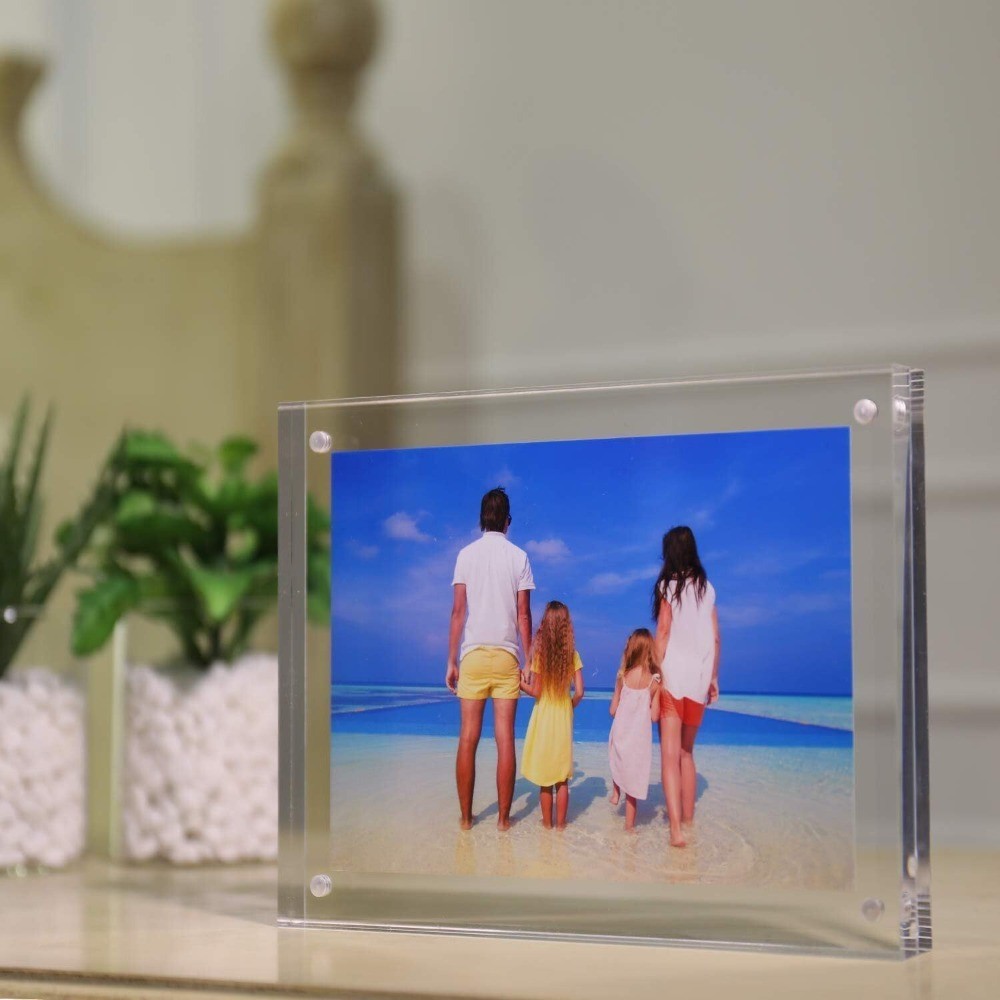 Transparent Acrylic Photo Double-Sided-Clear Picture Frame-Magnetic Photo