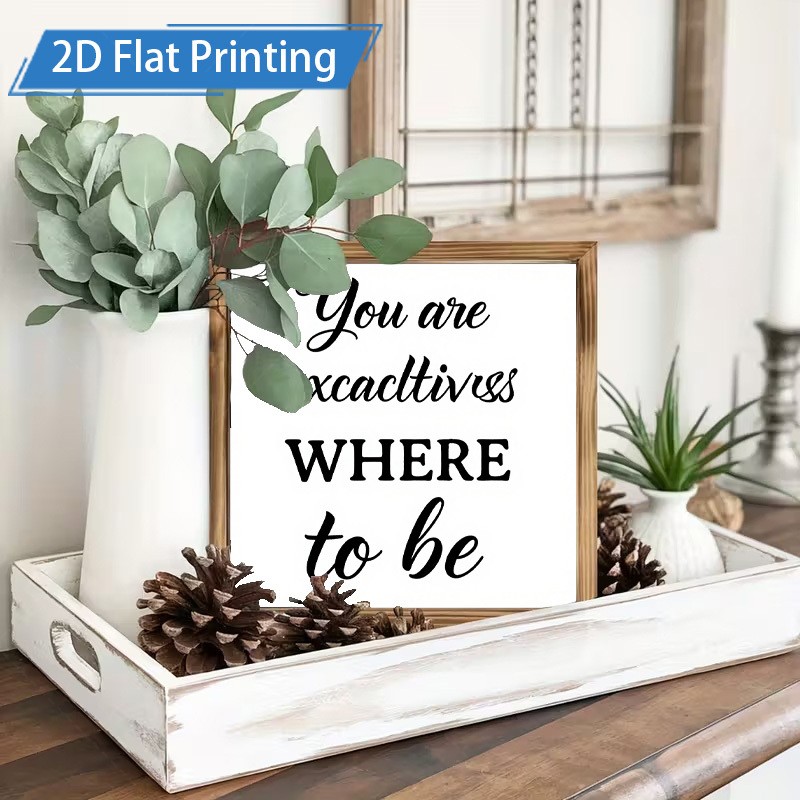 Peace Inspirational Wooden Sign Farmhouse Neutral Tone Housewarming Decor