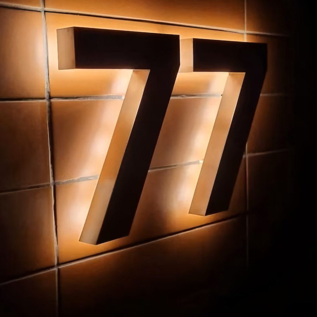 Custom 3D Metal Back Lit Letter Mirror Matte Glossy Polish Stainless LED Sign