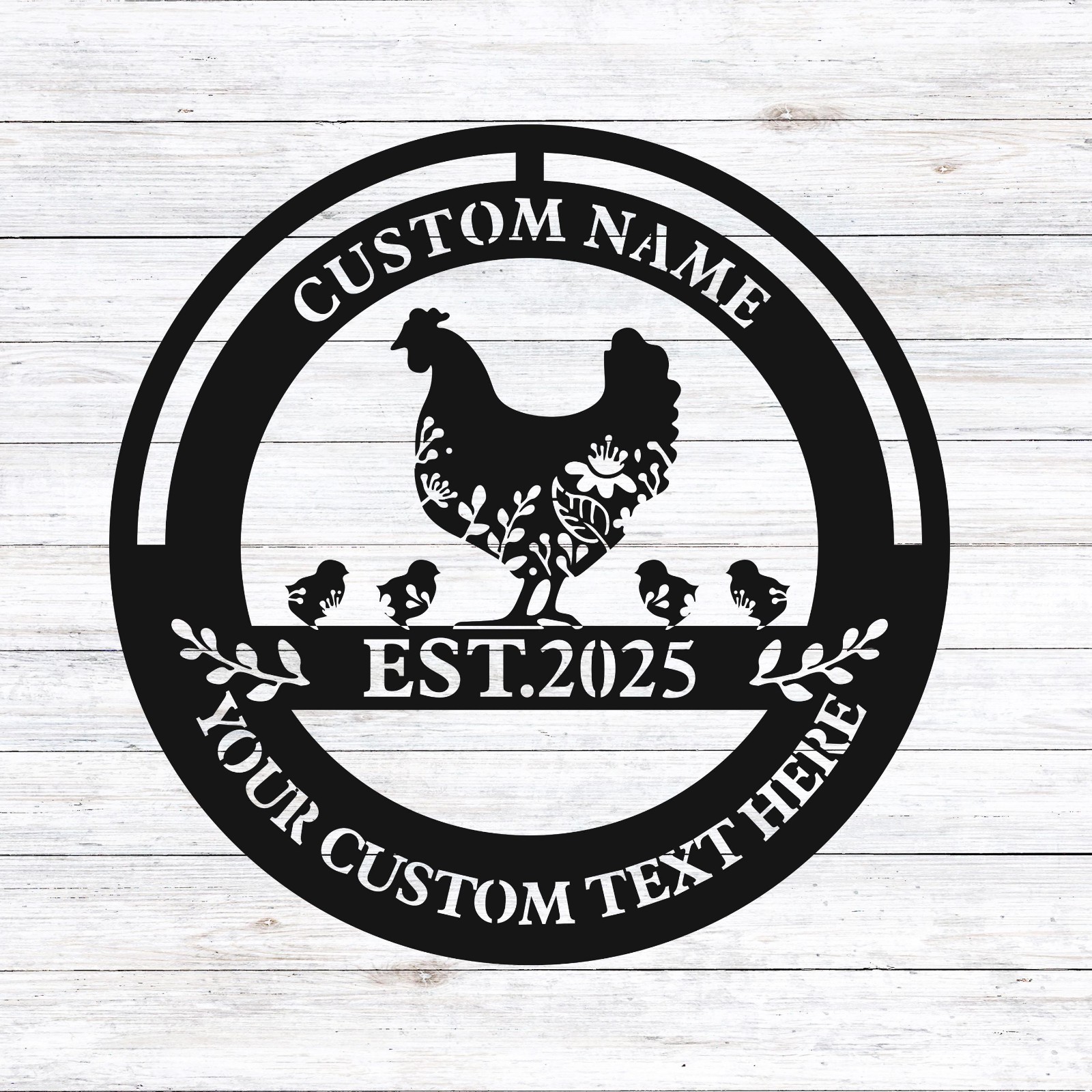 “Happy Place” Funny Metal Sign – Humorous Home & Patio Wall Decor