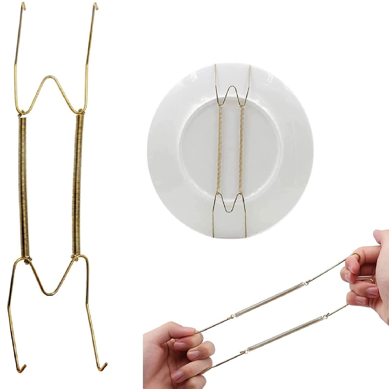 8 10 12 14 16Inch Plate Hangers for Walls Plate Dish Hangers Stainless Steel Dec