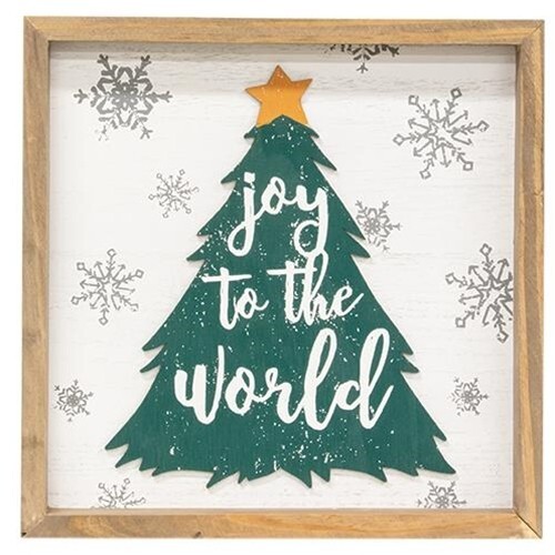 Joy to the World Christmas Sign, Rustic Decor, Farmhouse Decor