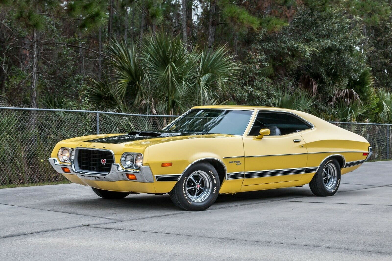 1972 Ford Gran Torino Yellow – Poster 20×30 The good old days!