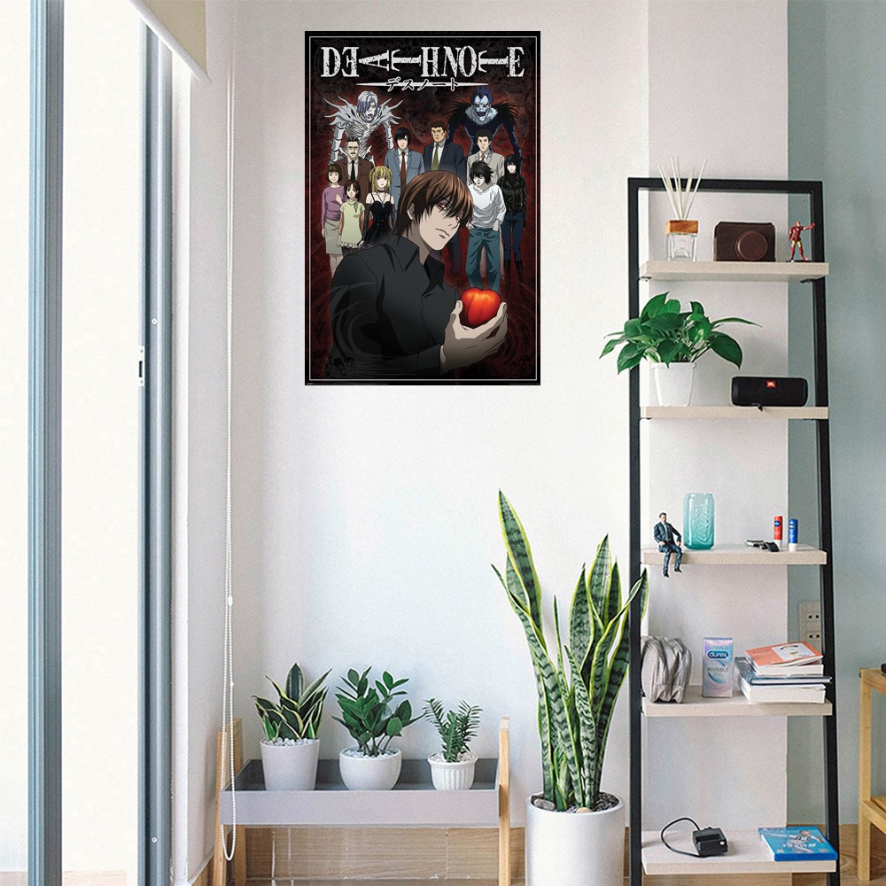 Death Note – Anime Poster (Characters – Light, L, Misa, Ryuk) (Size: 24″ x 36″)