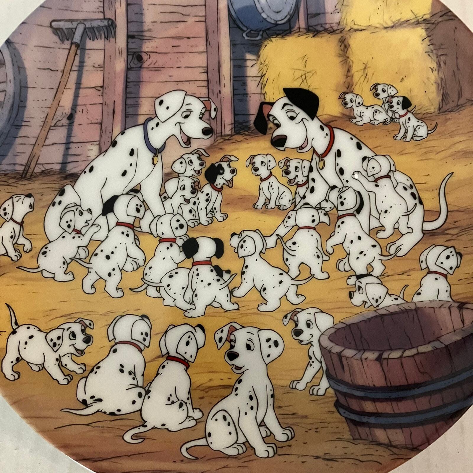 Bradford Exchange Disney 101 Dalmatians Collector Plates Halfway Home, True Love