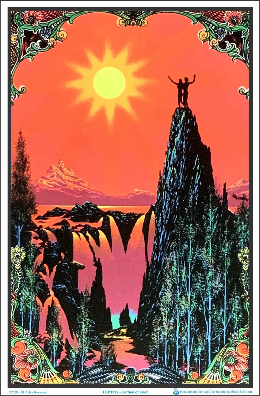 Garden Of Eden Blacklight Poster 23 x 35