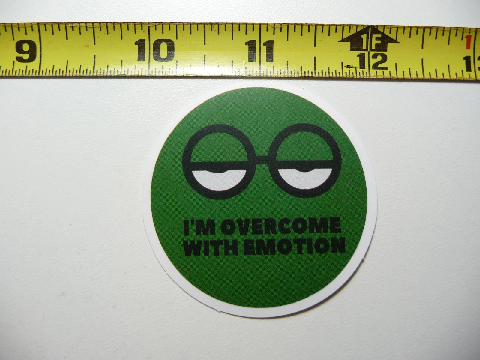 SARCASTIC SMALL STICKER DECAL I’M OVERCOME WITH EMOTION FUNNY ATTITUDE
