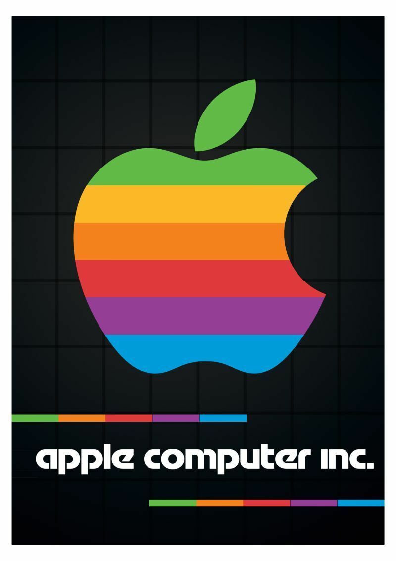 APPLE COMPUTERS POSTER VINTAGE RETRO SILICON VALLEY B (20×30)