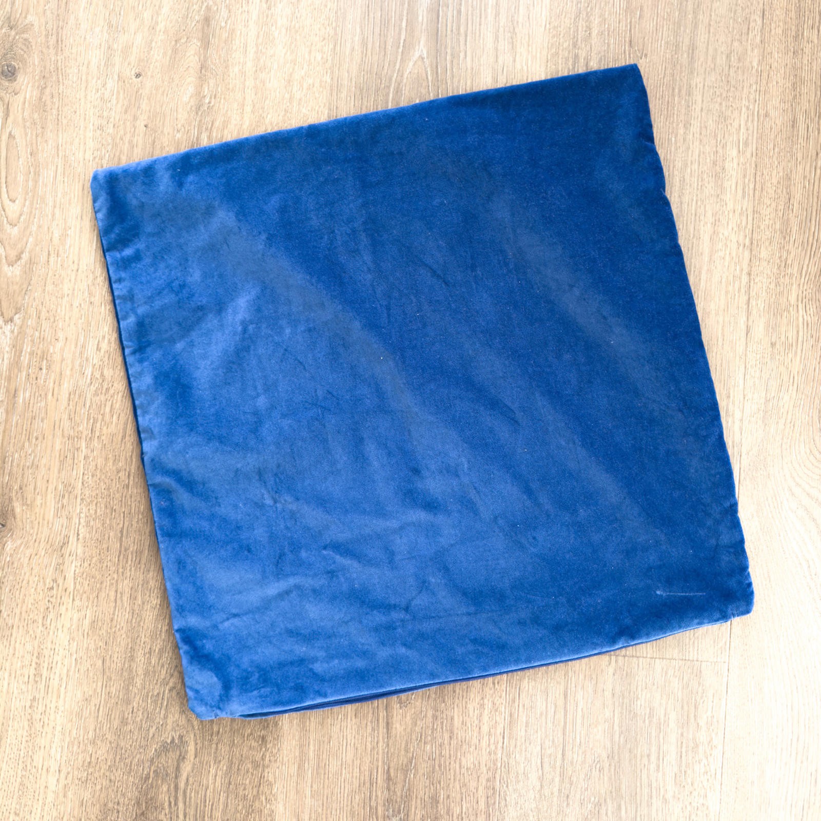 Ikea Sanela Blue Velvet Throw Pillow Cover 50X50cm