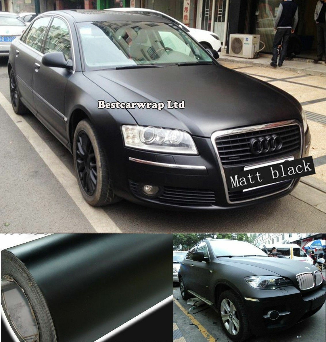 Flat Matte Vinyl For Auto Wrap Sticker Car Body change color Film Bubble Free