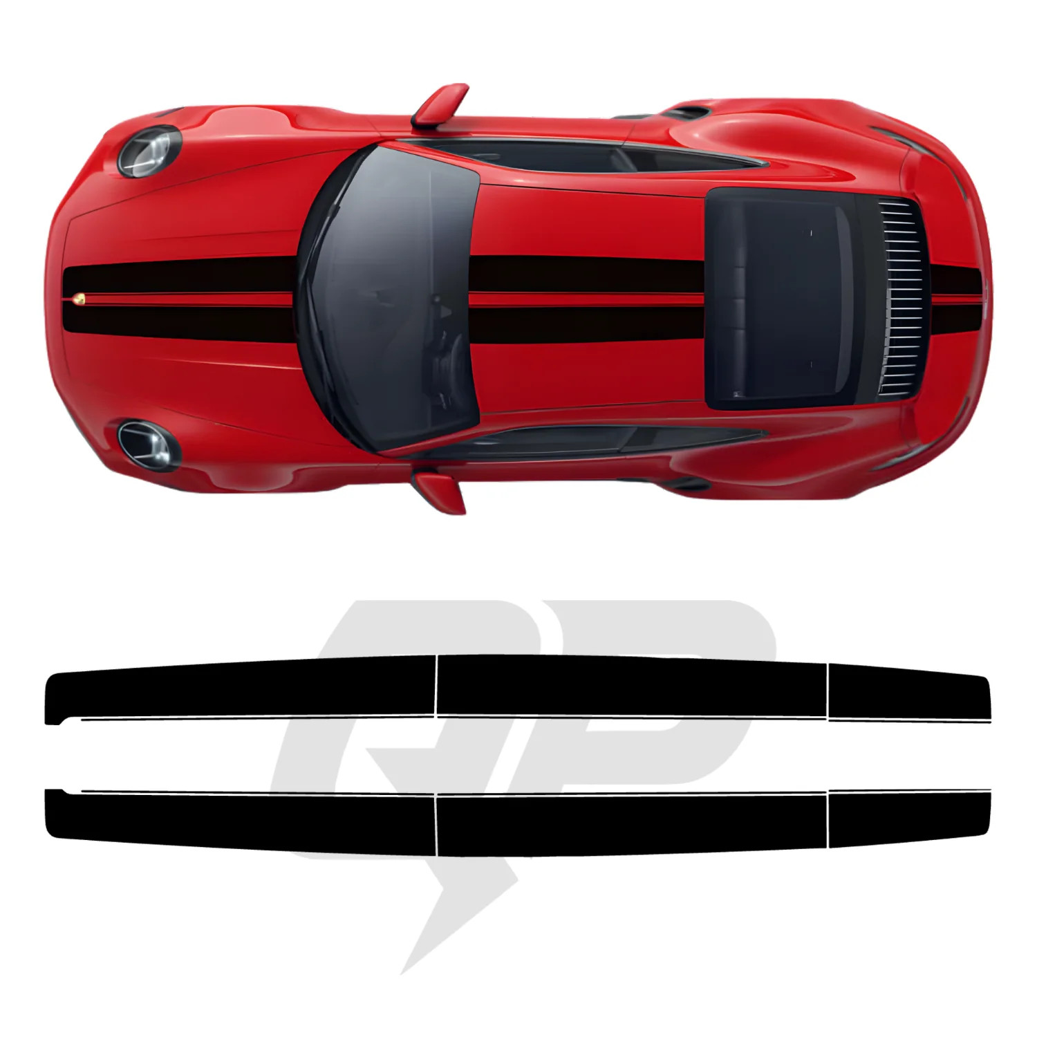 Aftermarket 992 Sport C Center Stripe Decal