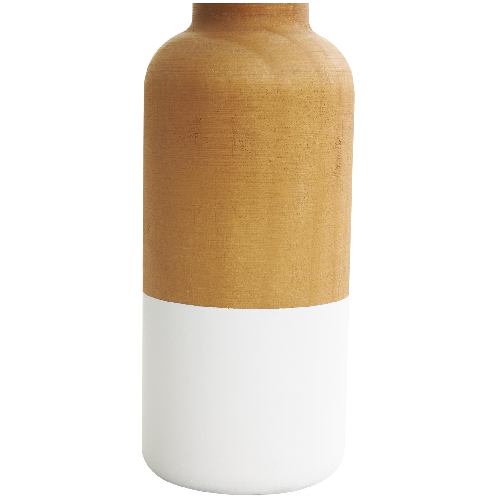 Wood Decorative Vase Colorblock Centerpiece Vases with White Bases Set of 3 V…