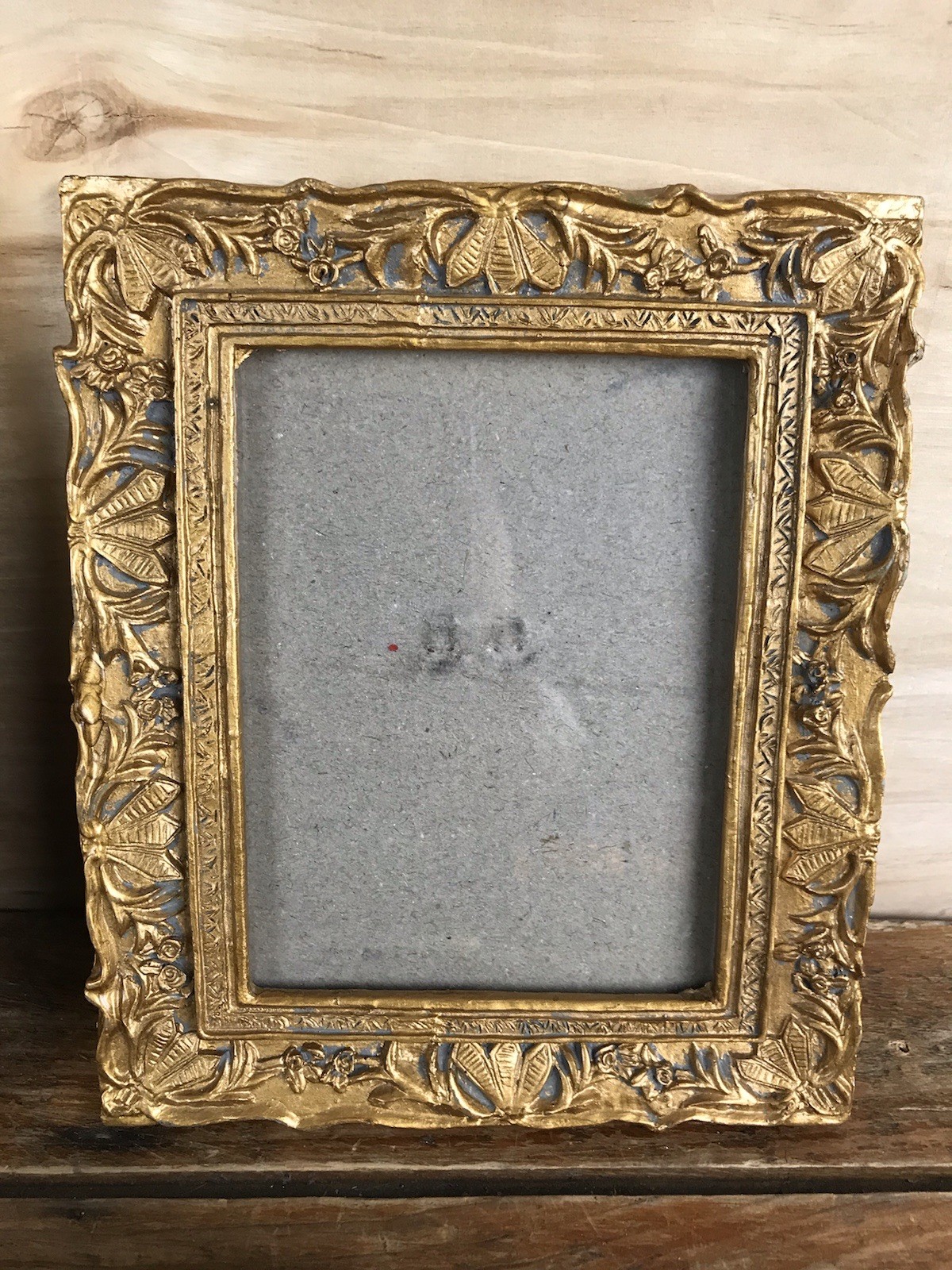 Vintage Gold Picture Frames Gallery Wall Resin Plastic Ornate Lot of 3 8×6″ 7×6″