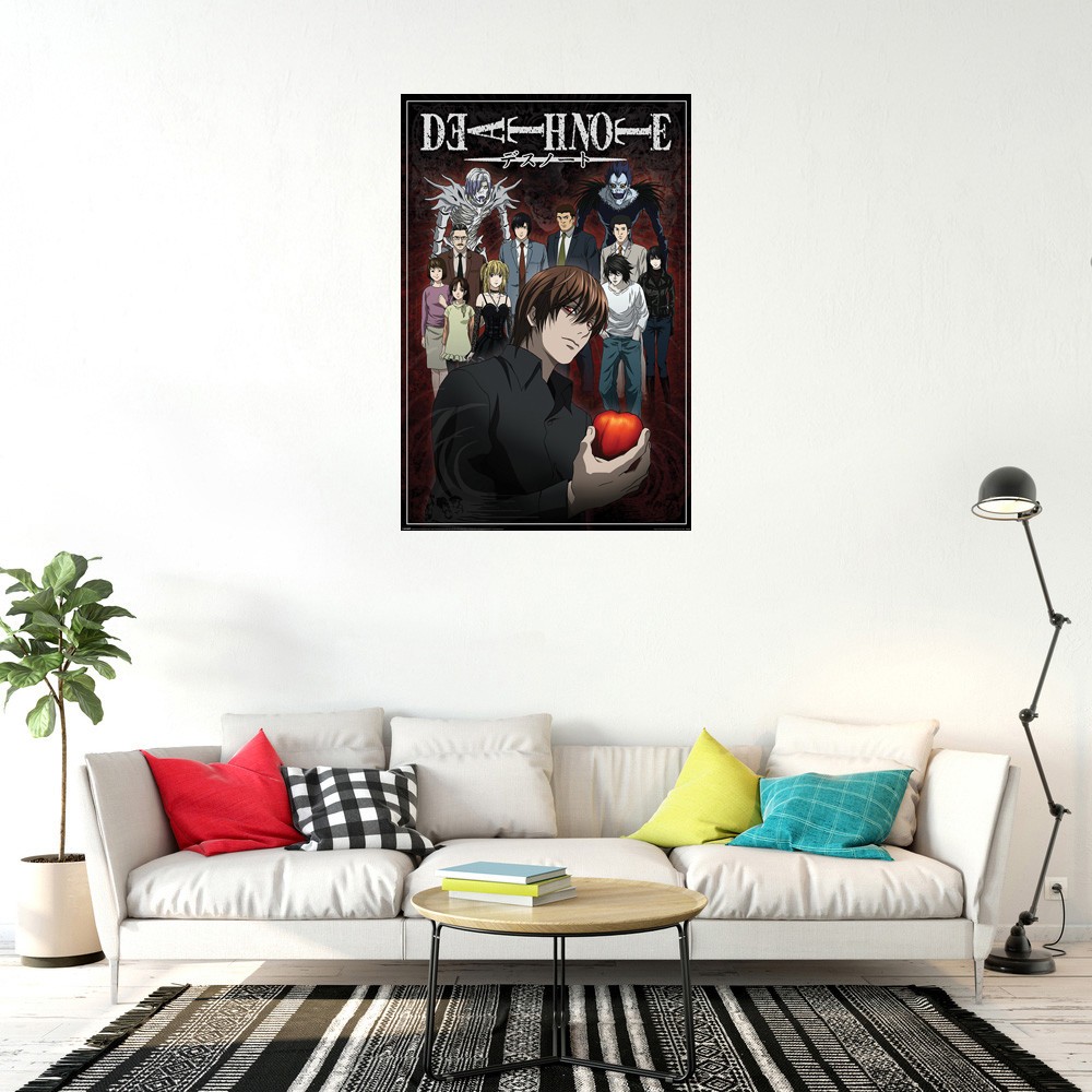 Death Note – Anime Poster (Characters – Light, L, Misa, Ryuk) (Size: 24″ x 36″)