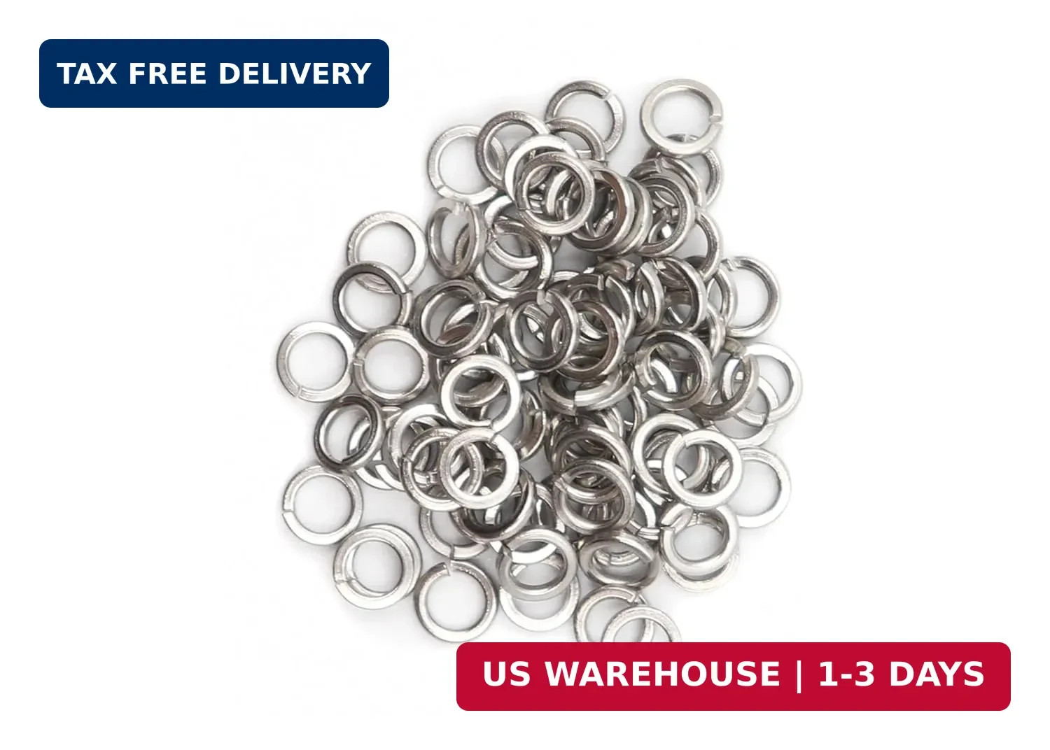 1100+ Pcs Spring Lock Washers Assortment Kit Stainless Steel Washer