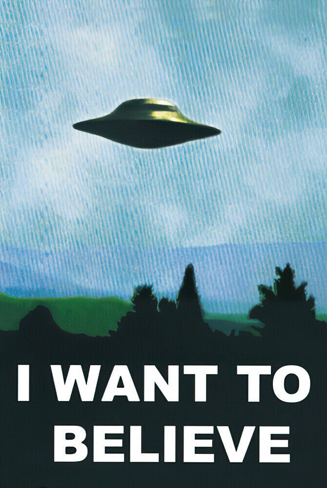 X-Files – I Want To Believe – TV Show Poster / Print (Ufo) 11×16