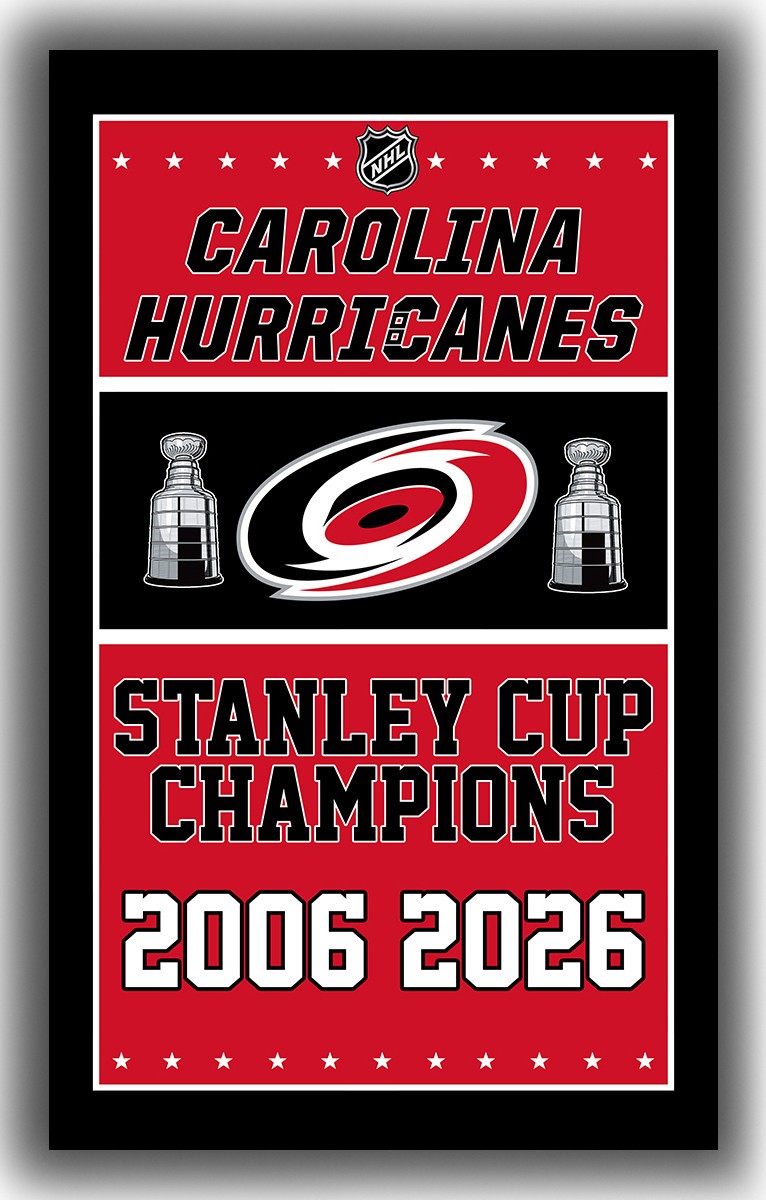 Carolina Hockey Team Home Decor Flag 90x150cm 3x5ft Hurricanes Champions Banner
