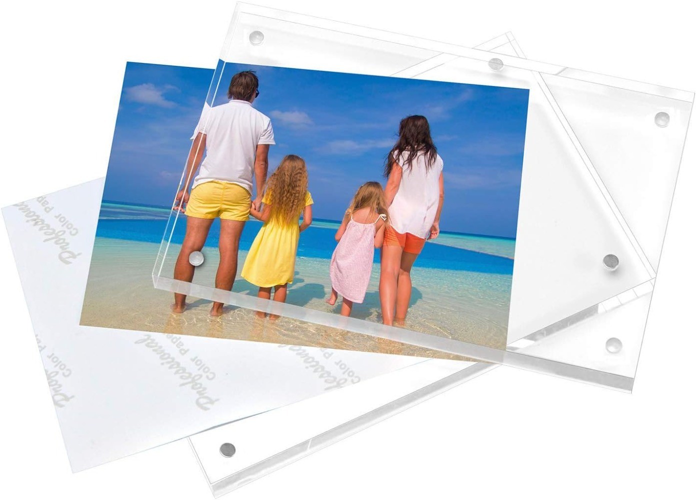 Transparent Acrylic Photo Double-Sided-Clear Picture Frame-Magnetic Photo