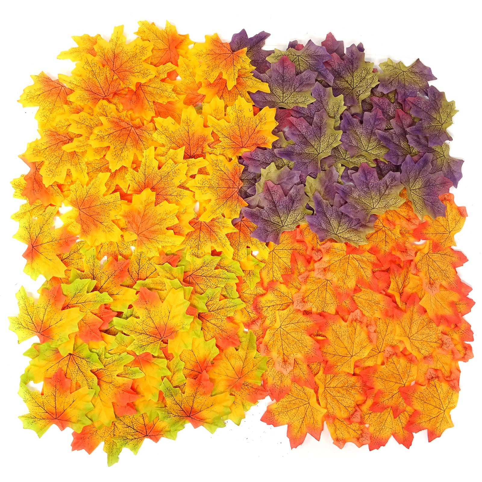Honbay 200PCS 8cm/3.1inch Assorted Color Artificial Maple Leaves Fall Leaves …