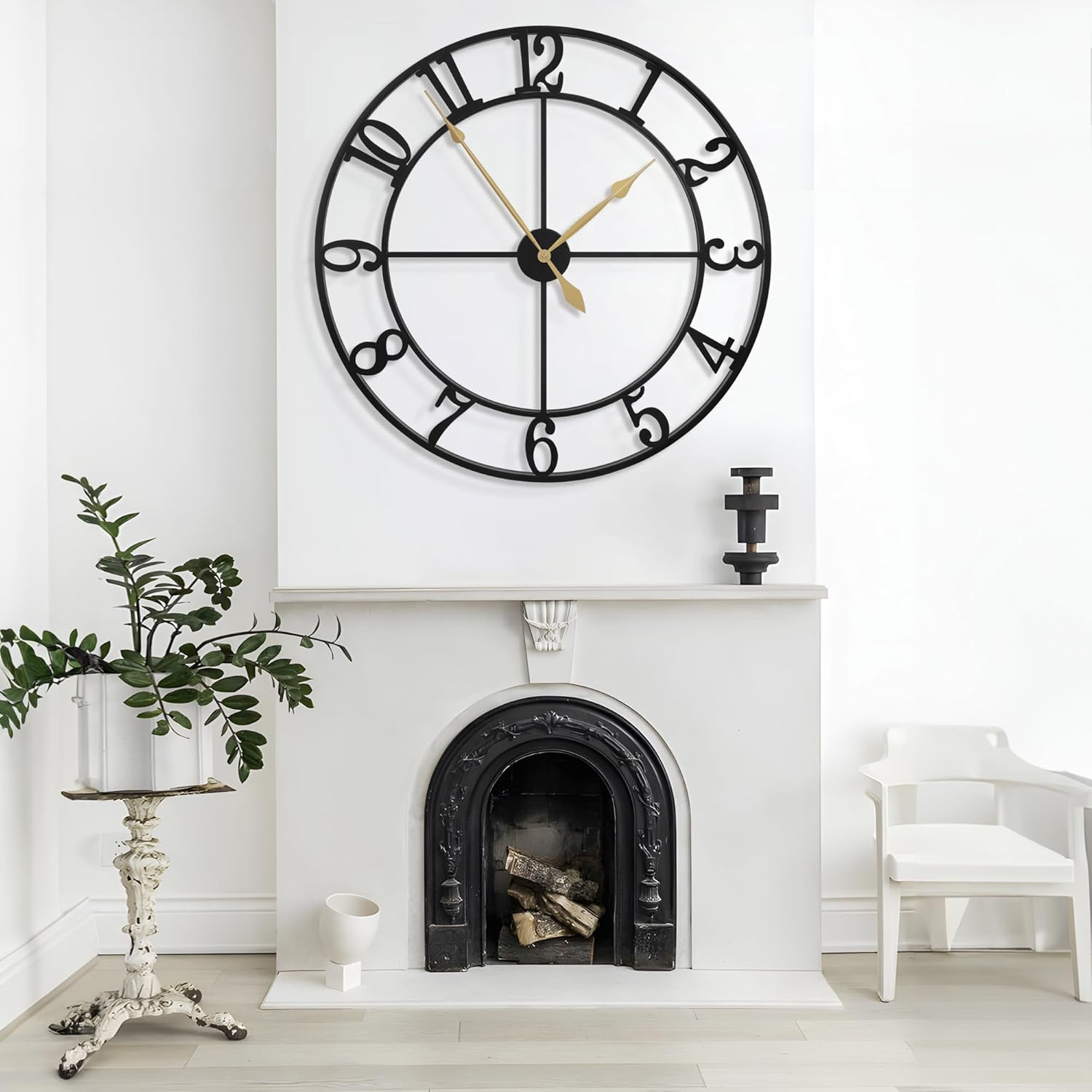 40 Inch Extra Large Wall Clock, Decorative Oversized Arabic Numerals Battery Ope
