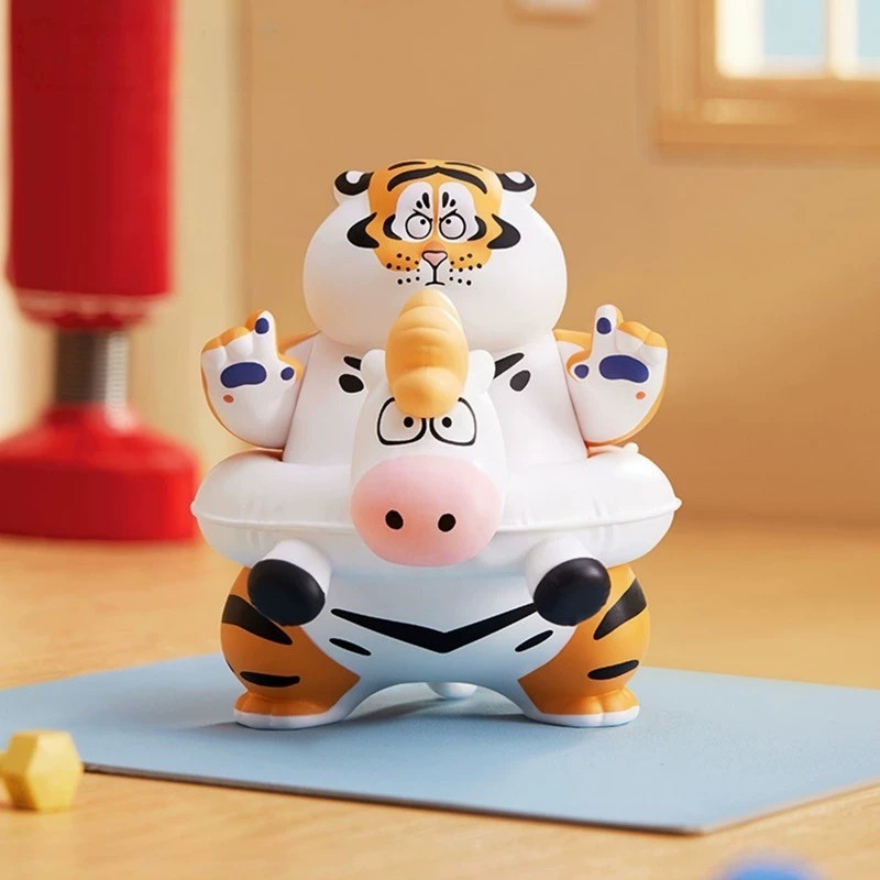 I’m Not Fat Tiger PangHu Horse and Tiger Series Confirmed Blind Box Figure Toy