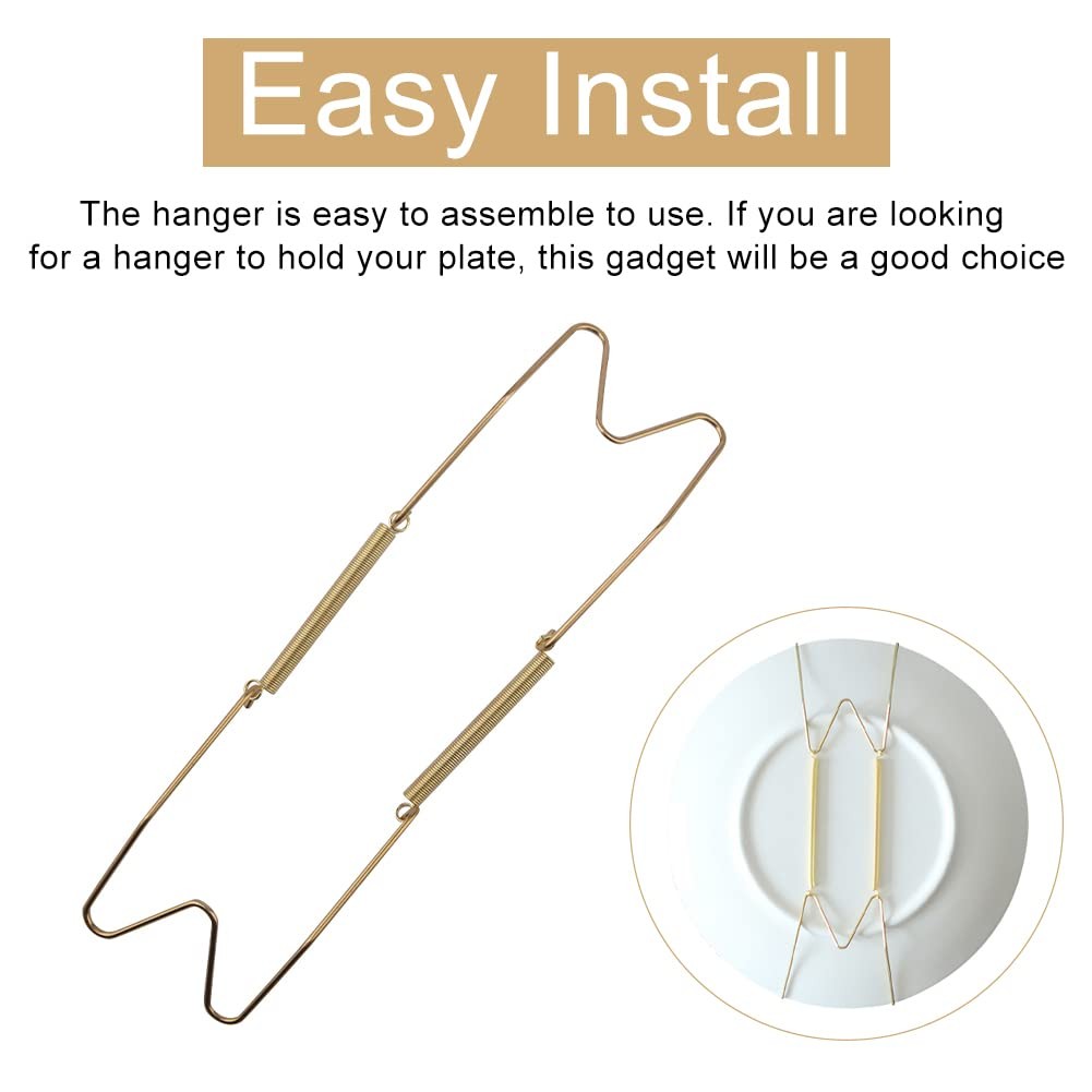 8 10 12 14 16Inch Plate Hangers for Walls Plate Dish Hangers Stainless Steel Dec