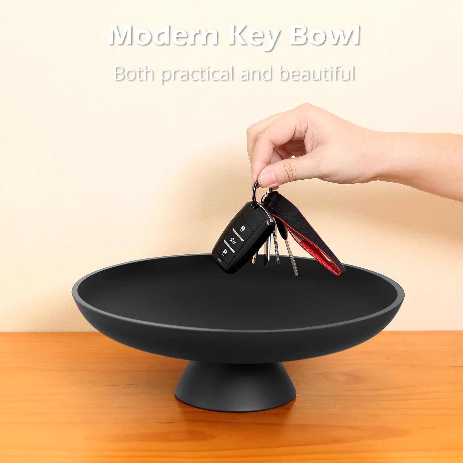 Large Fruit Bowl for Kitchen Counter, Concrete Decorative Bowls for Home Deco…