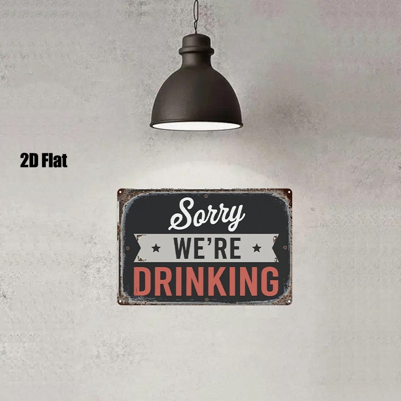 Metal Sign 8X12 Inches Vintage Style Bathroom Decor
