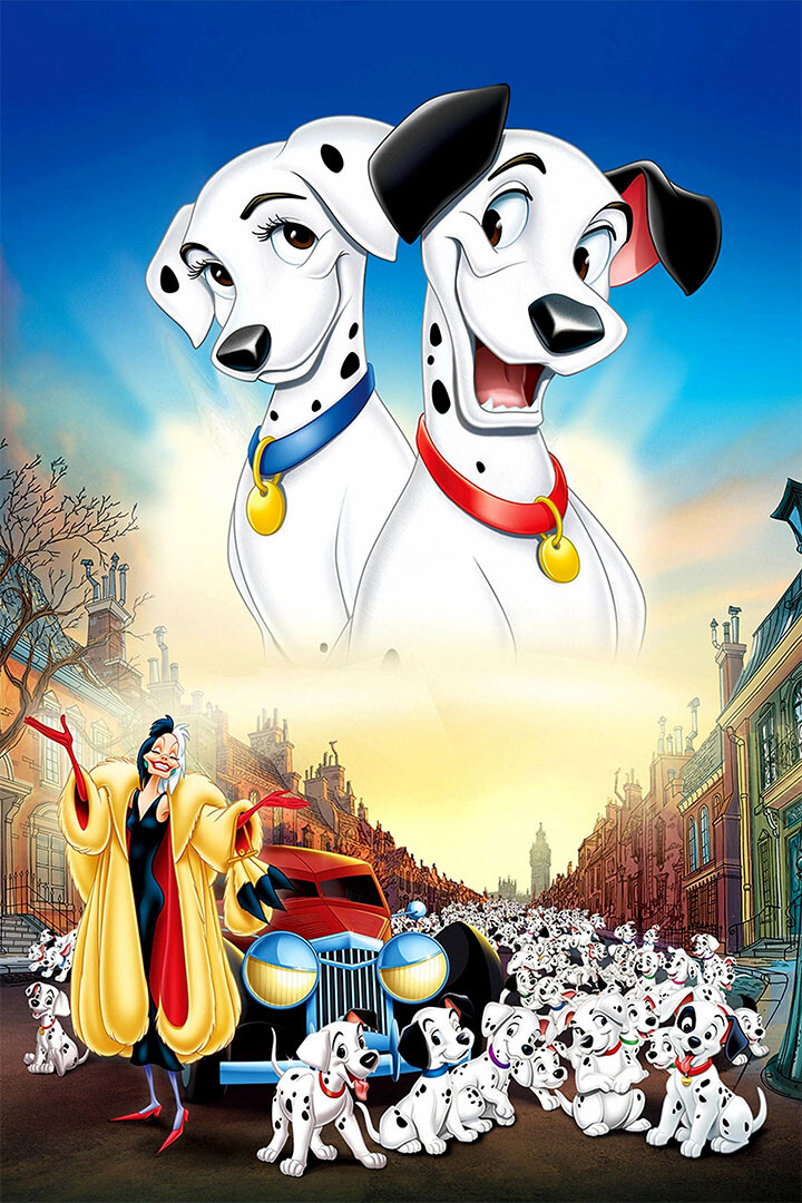 Puppies Dalmatian Dogs 101 Dalmatians Movie Room Decor Print – POSTER 20×30
