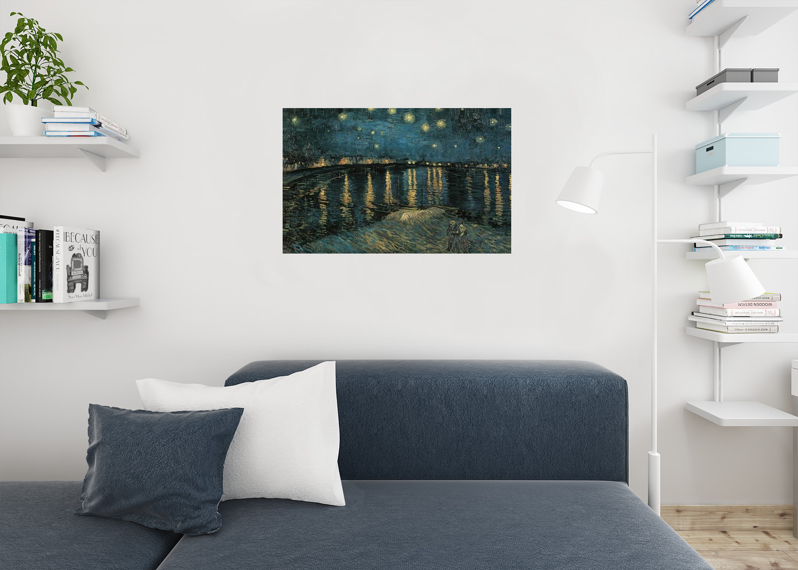 Vincent van Gogh Starry Night Over the Rhone 1888 Painting Art Poster 36×24