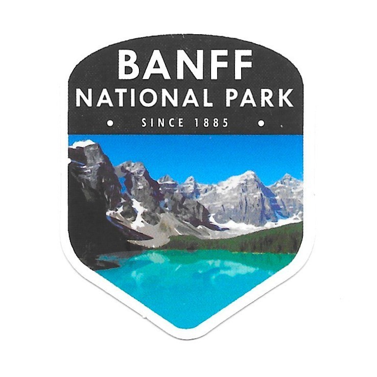 Banff National Park Sticker Vinyl Decal Canada Scrapbook Journal Nature Souvenir