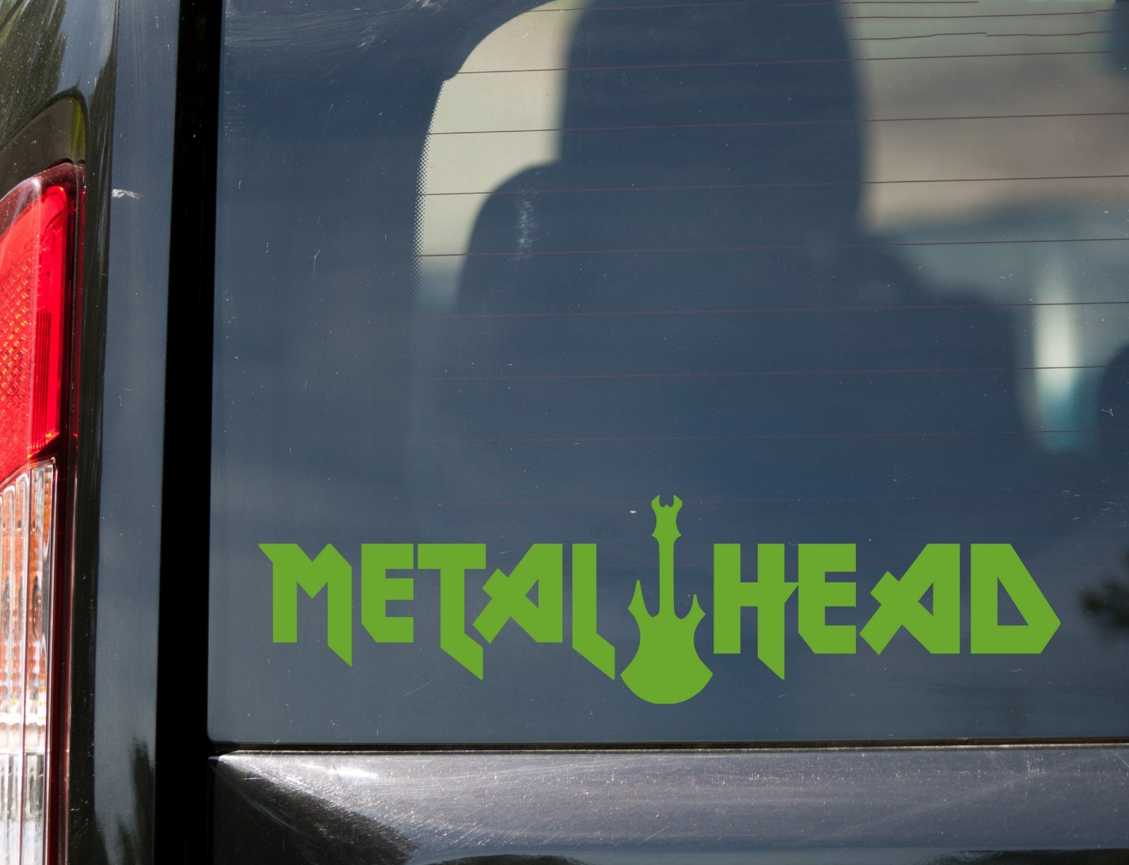 Metal Head Vinyl Decal Sticker – Hard Heavy Black Death Speed Thrash Guitar