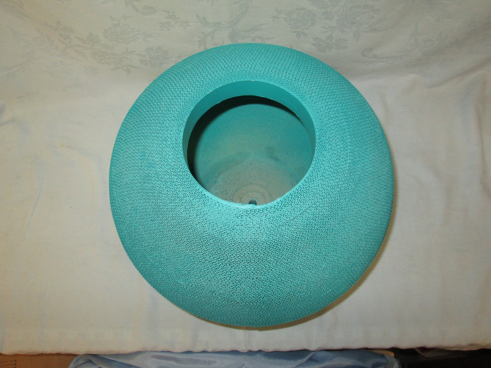 POSTMODERN FLUTE CHICAGO CORRUGATED CARDBOARD 12″ GREEN VASE